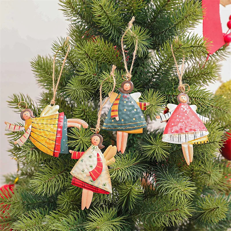 Set of 4 Little Angels Christmas Tree Ornaments