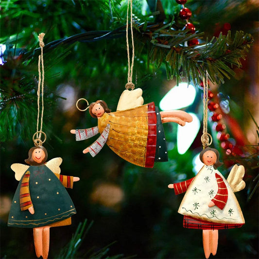 Set of 4 Little Angels Christmas Tree Ornaments