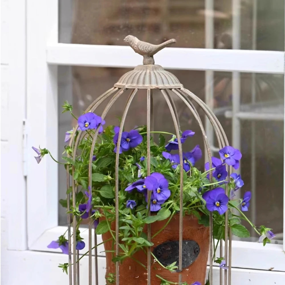 Ornamental flower stand Bird cage