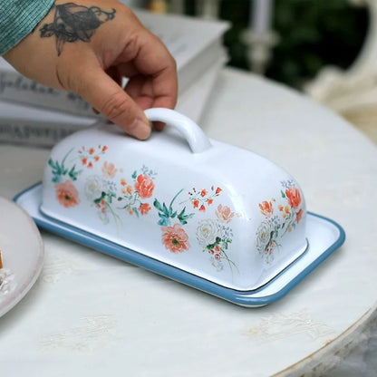 Countryside Enamel Butter Dish