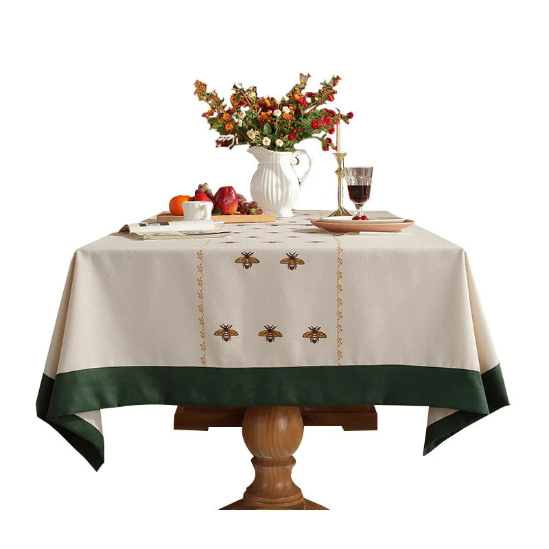 Embroidered Bee Table Cloth