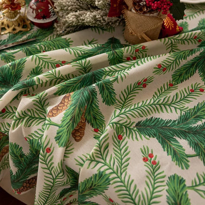 Christmas Tree Branches rectangle Tablecloth