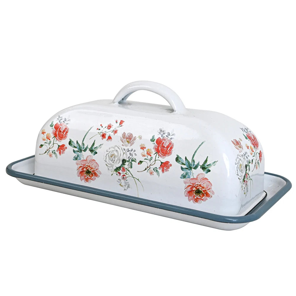 Countryside Enamel Butter Dish