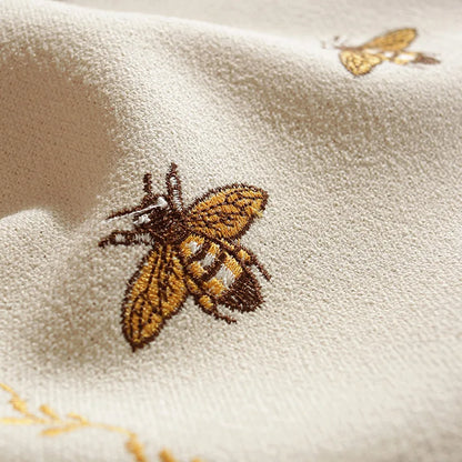 Embroidered Bee Table Cloth