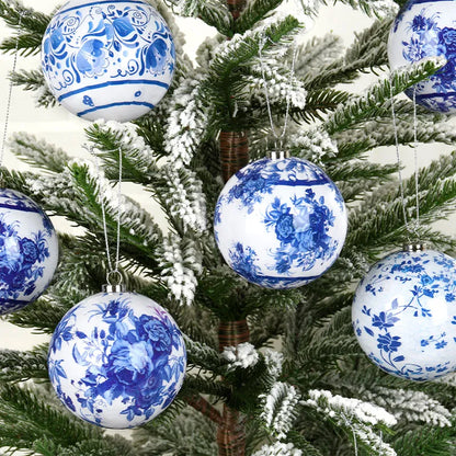 Blue and white Porcelaine Style Ball Pendant