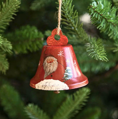 Iron Art Painted Bell Pendant